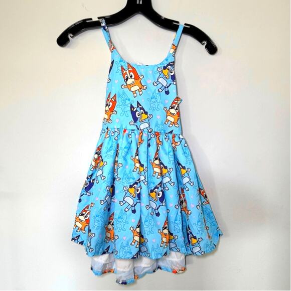 Spoiled & Flashy Bluey and Bingo Cartoon Dress 6T-7T - Picture 1 of 9